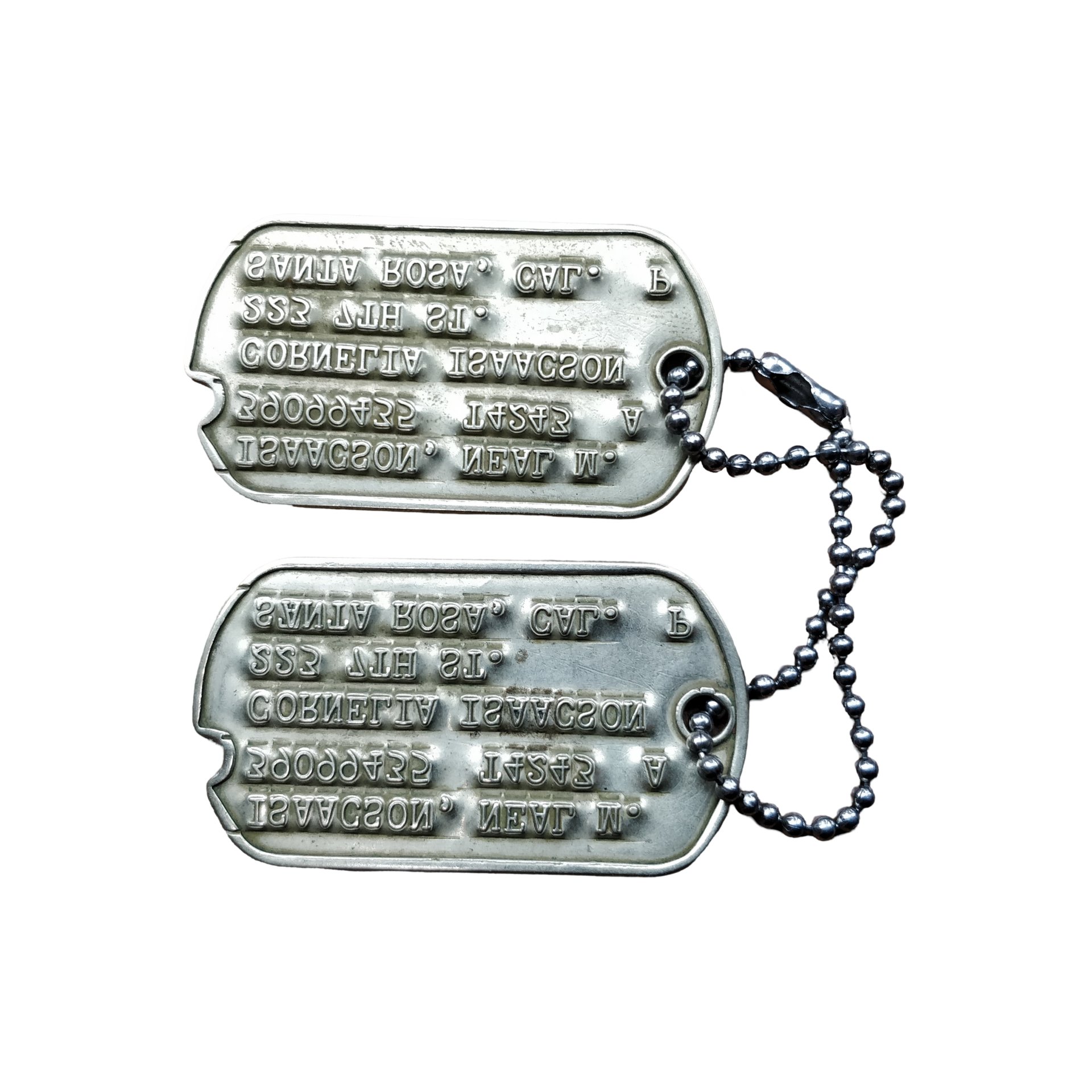 WWII USAAF Dog Tag Grouping Isaacson — image 3