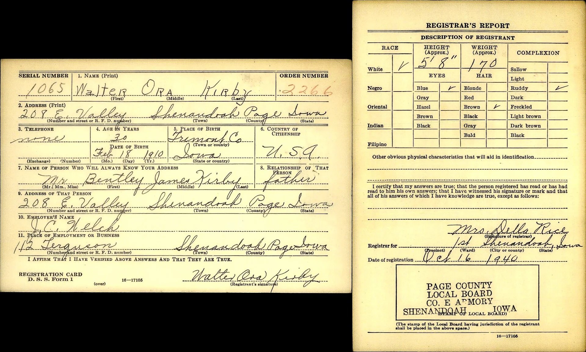 WWII US Dog Tag Set Kirby — image 4