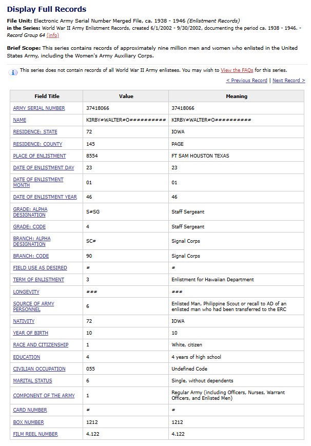 WWII US Dog Tag Set Kirby — image 5