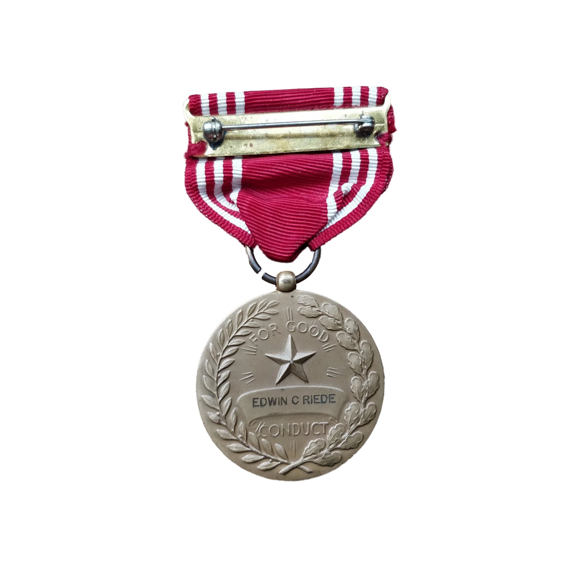 WWII US Good Conduct Medal Named Air Force — image 2