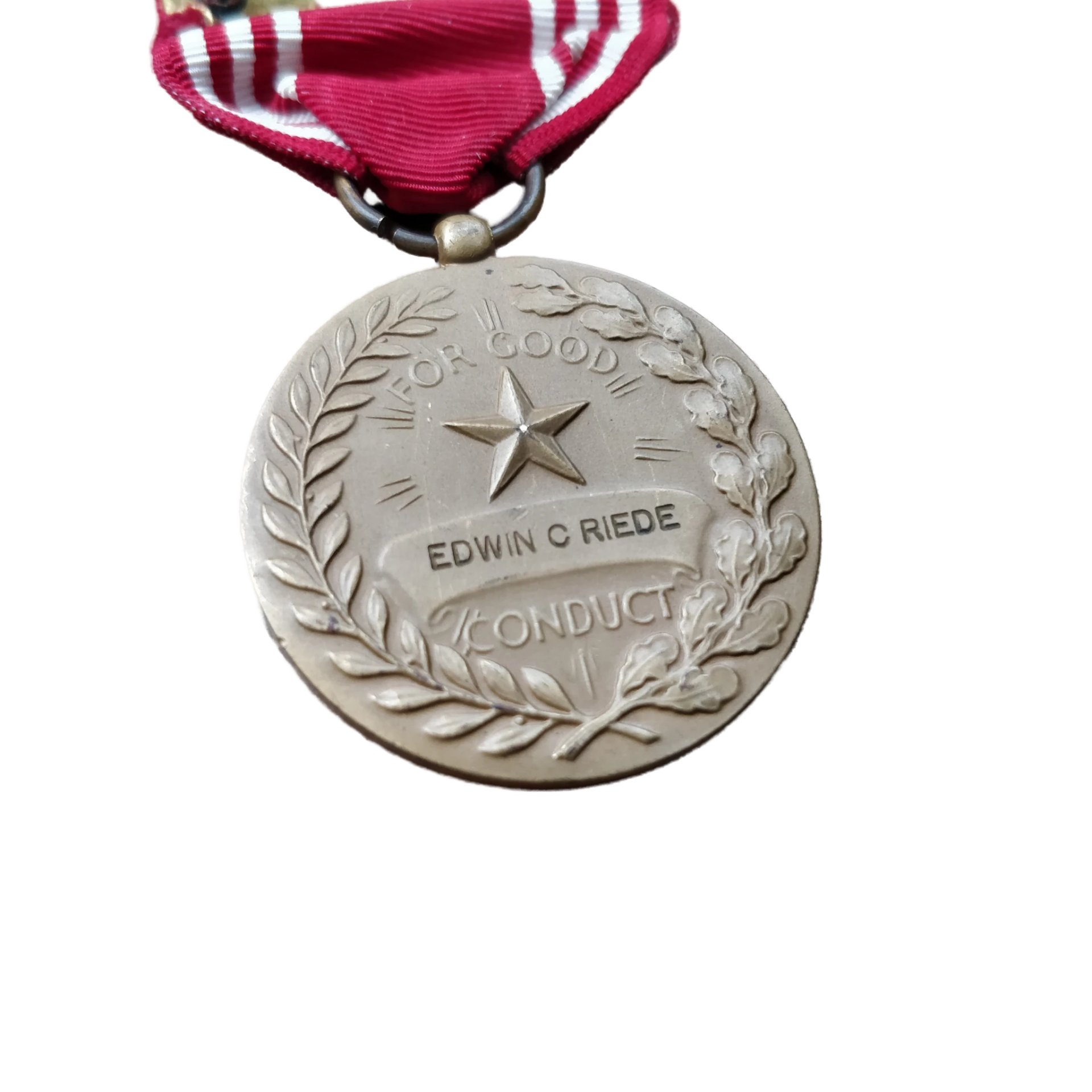 WWII US Good Conduct Medal Named Air Force — image 3