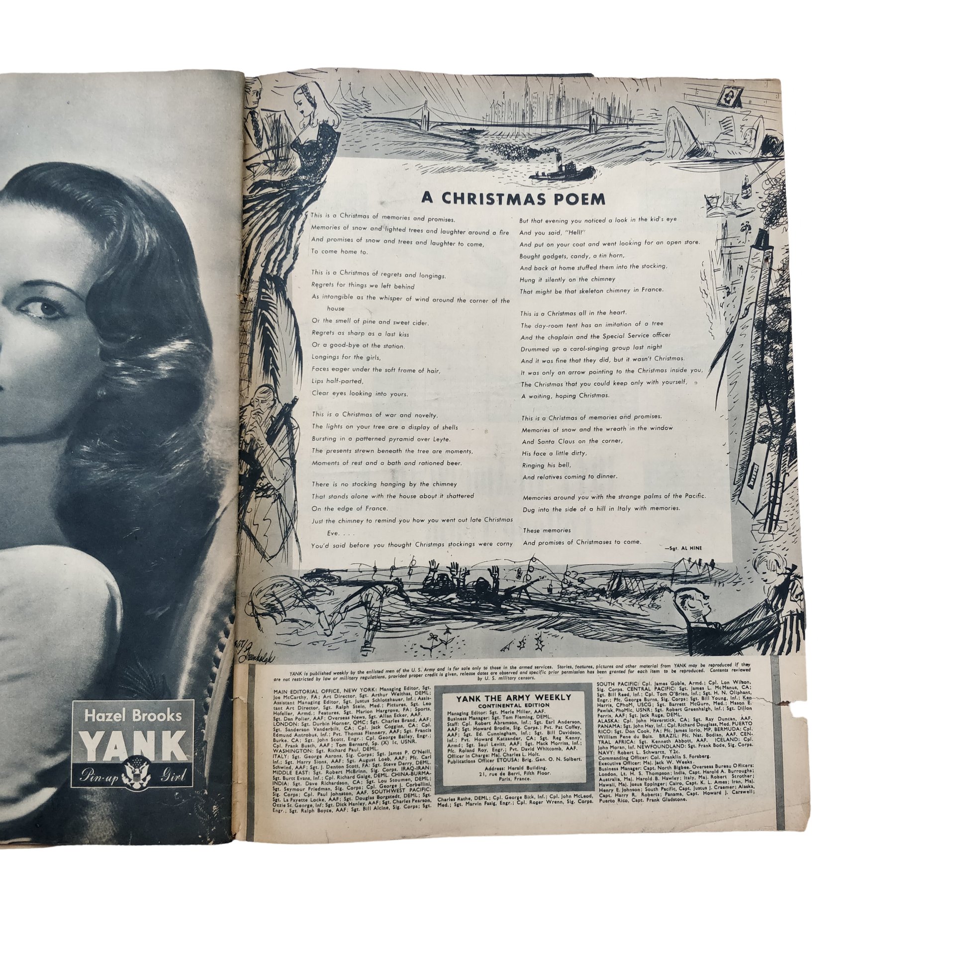 WWII US Yank Magazine Christmas — image 5