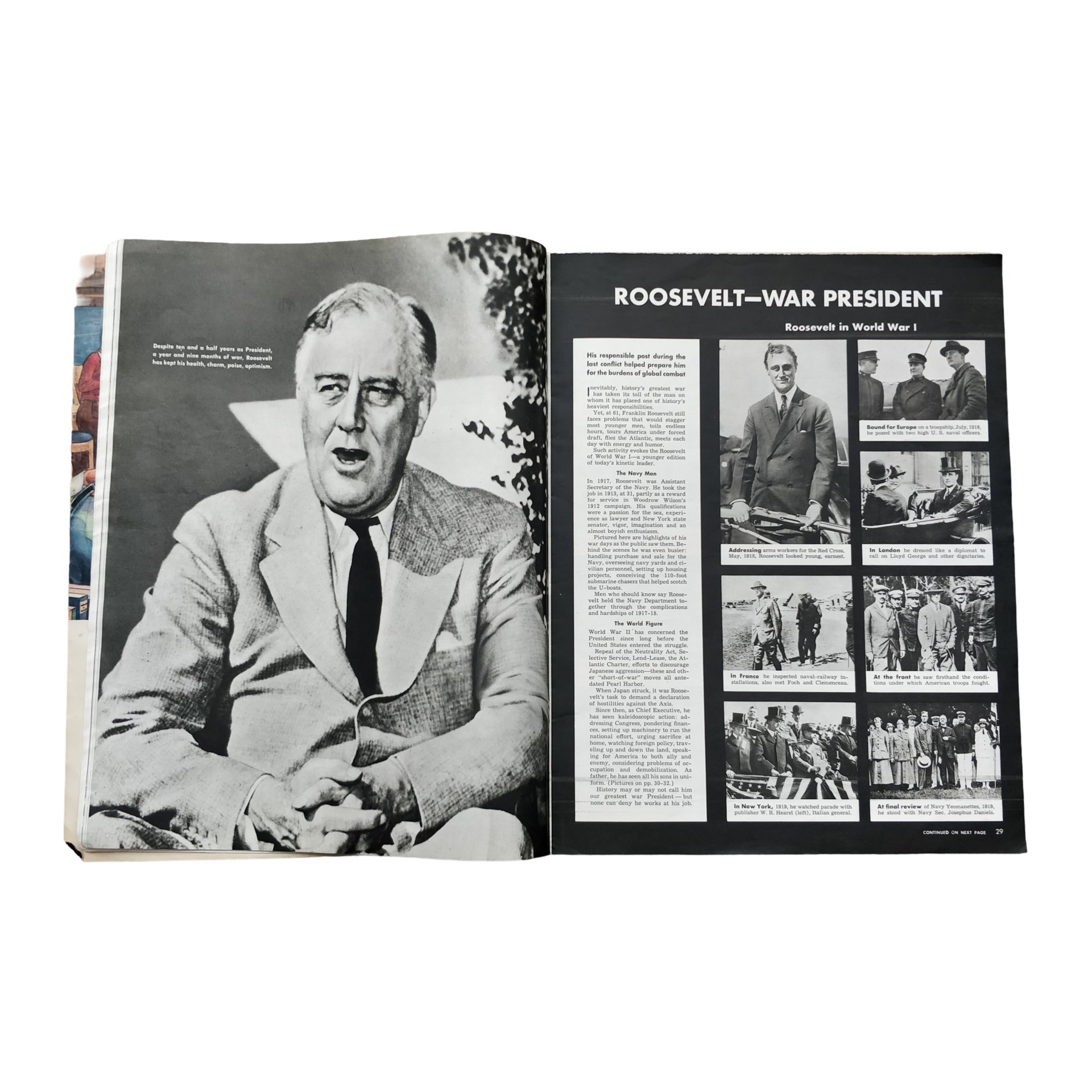 WWII US Look Magazine Roosevelt Named — image 5