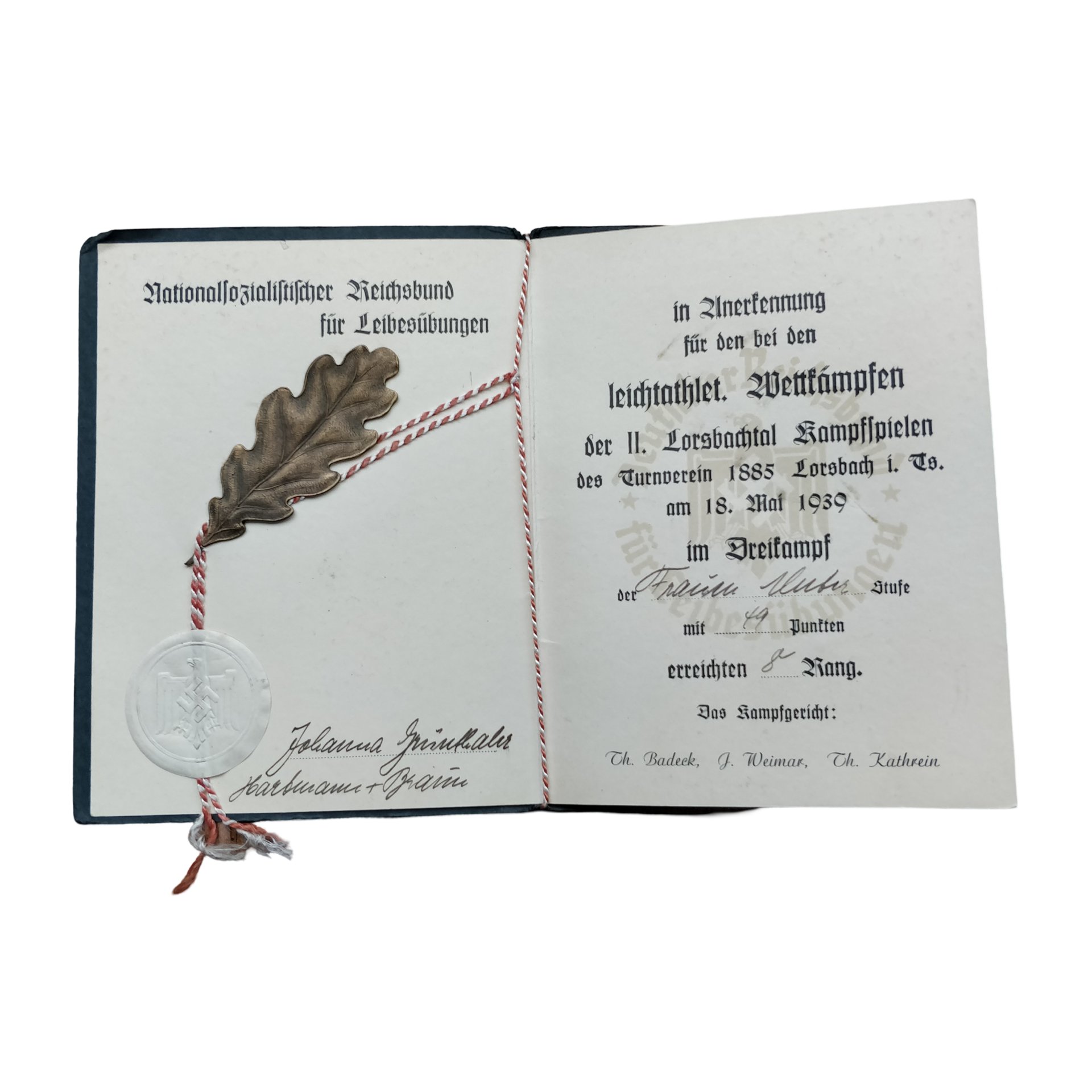 WWII German NSRL Sports Award Set — image 10