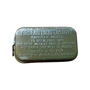 WWII US First Aid Tin x