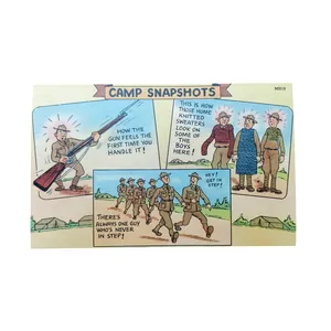 WWII US Postcard Camp Snapshots