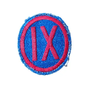 WWII US 9th Army Corps Patch Theater Made