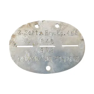 WWII German Erkennungsmarke EKM 2. Schtz. Ers. Kp. 466