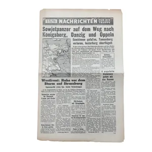 WWII Newspaper Pamphlet Nachrichten Nr. 281 Strassbourg