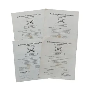 WWII US Artillery School Document Set