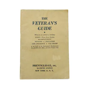 WWII US Booklet The Veteran's Guide