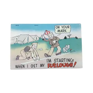 WWII US Postcard Furlough!
