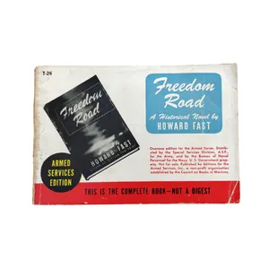 WWII US Pocket Reading Booklet Freedom Road
