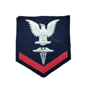 WWII US Navy Medic Petty Officer 3rd Class Rank Patch