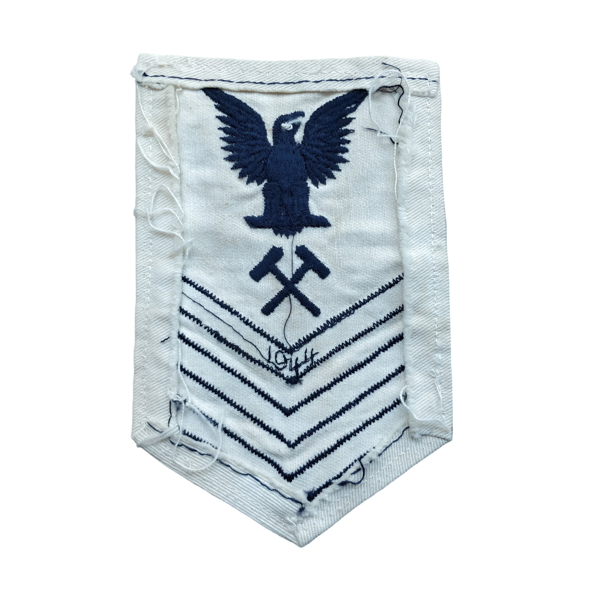 WWII US Navy Blacksmith Petty Officer 1st Class Rank Patch — image 2