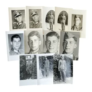 WWII German Portrait Photograph Grouping