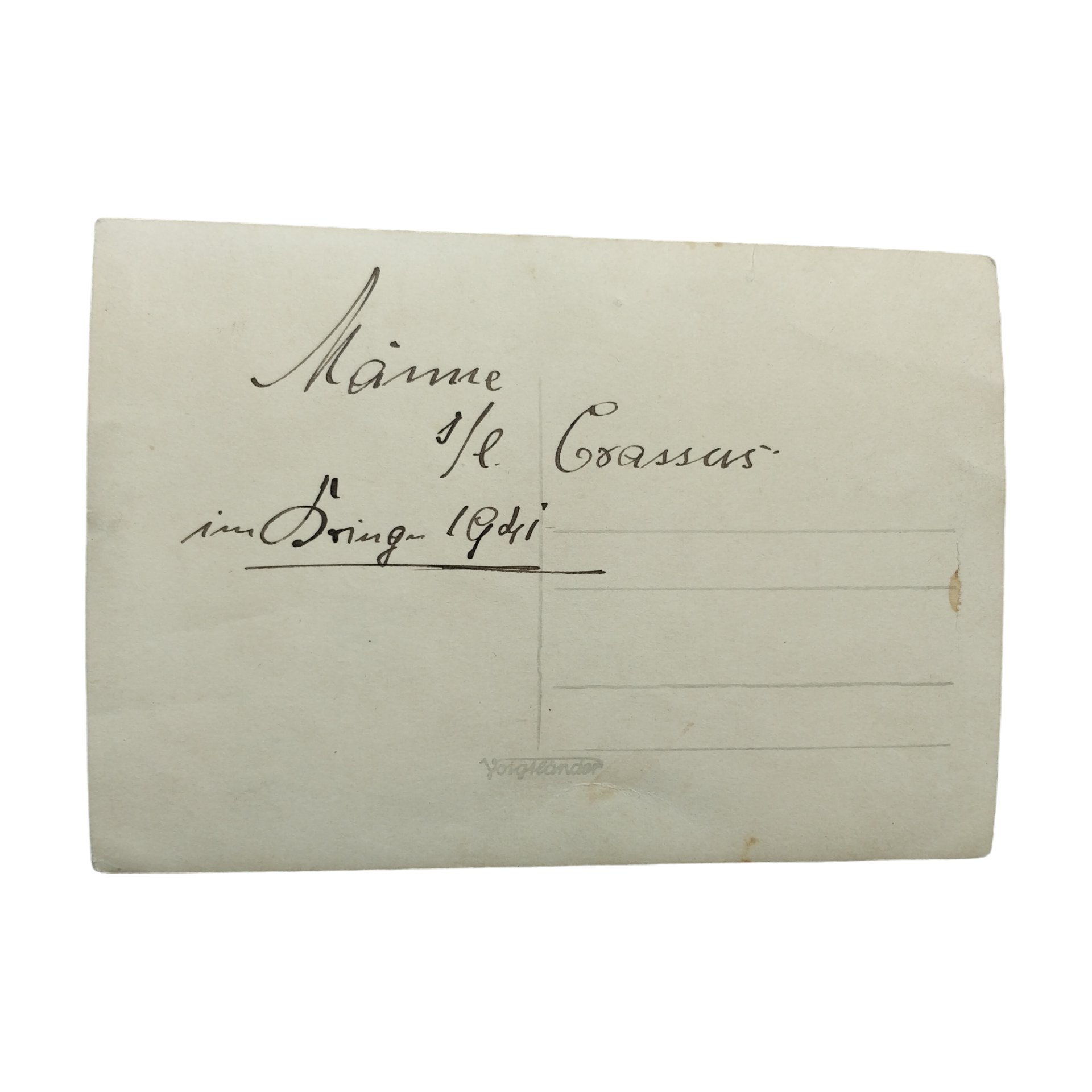 WWII German Portrait Photograph Hauptmann EK1 — image 3