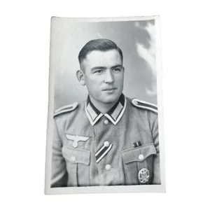 WWII German Portrait Photograph NCO ASA