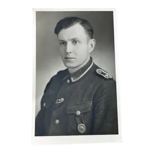 WWII German Portrait Photograph VWA Silber
