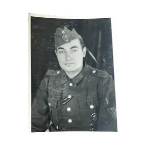 WWII German Portrait Photograph Obergefreiter