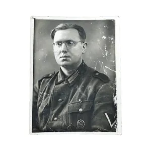 WWII German Portrait Photograph Gefreiter