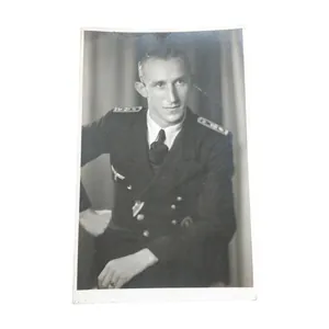 WWII German Portrait Photograph Kriegsmarine Officer