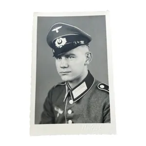 WWII German Portrait Photograph Waffenrock