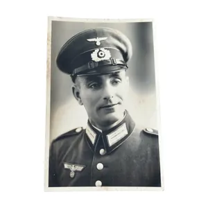 WWII German Portrait Photograph Wafffenrock