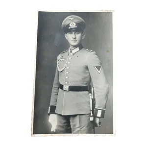 WWII German Portrait Photograph K98 Parade Bayonet