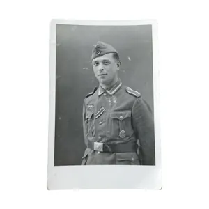 WWII German Portrait Photograph NCO EK2/DRL