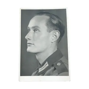 WWII German Portrait Photograph Early Heer