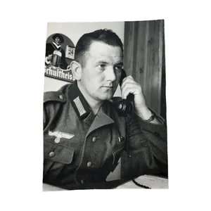 WWII German Portrait Photograph Phone Operator