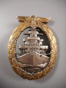 GERMAN WW2 HIGH SEAS FLEET BADGE.