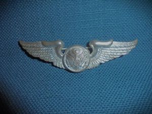 USAAF Air Crew wings 3' British Made.