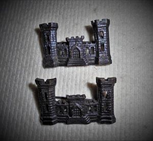 US Army Engineers Collar Dogs WWI