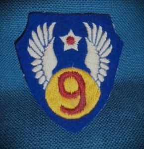 USAAF 9th Air Force Insignia British Made
