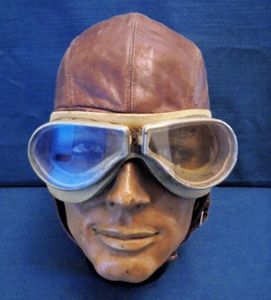 US Navy Bu Aero Flying Helmet.