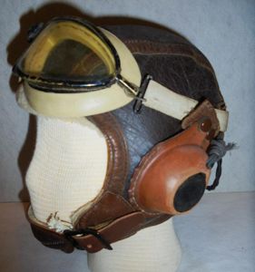 USAAC B-5 Flying Helmet. with ANB-H-1 Receivers
