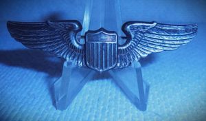 USAAF 2' shirt size pilots wings. WWII