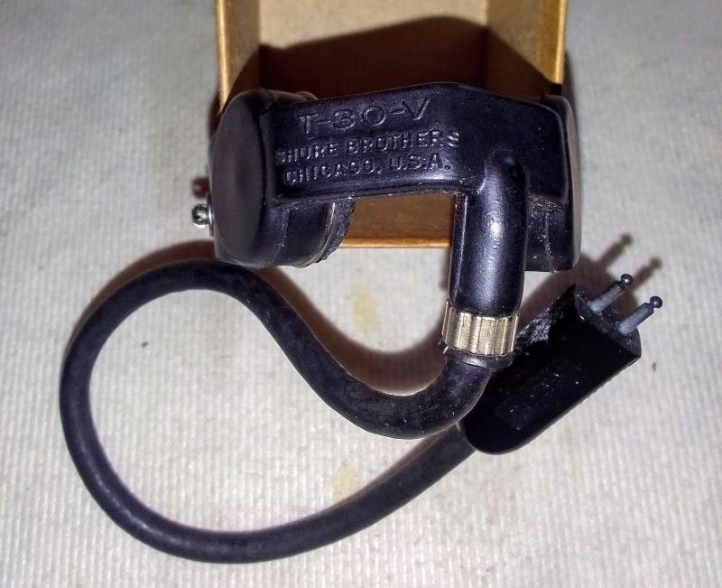 USAAF T-30-V Throat mic & neck strap. Boxed — image 4