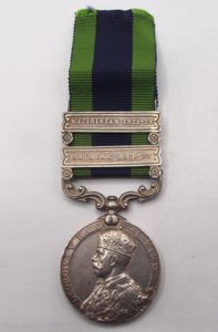 2 X Bar British I.G.S. Medal. Gurkha Rifles.