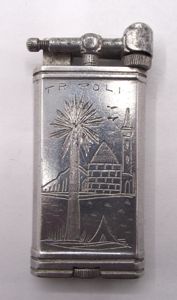 WW2 British Tripoli Souvenir Lighter.