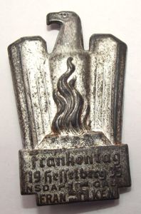 NSDAP Event Badge/Tinnie. Gau Franken, 1935.