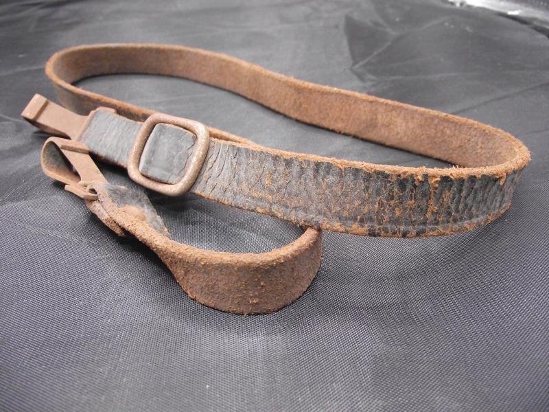WW2 German Belt Black Cross Strap. Croupon Stamped. — image 3