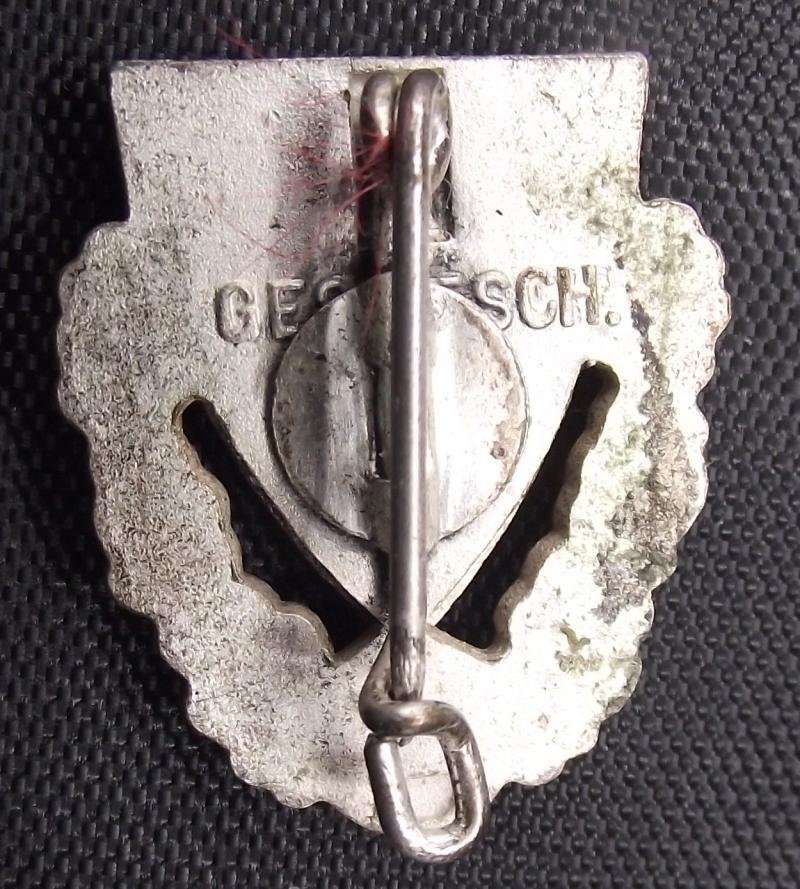 WW2 German Lapel Membership Badge. N.S.R.K.B. Veterans Association 40 Years. — image 3