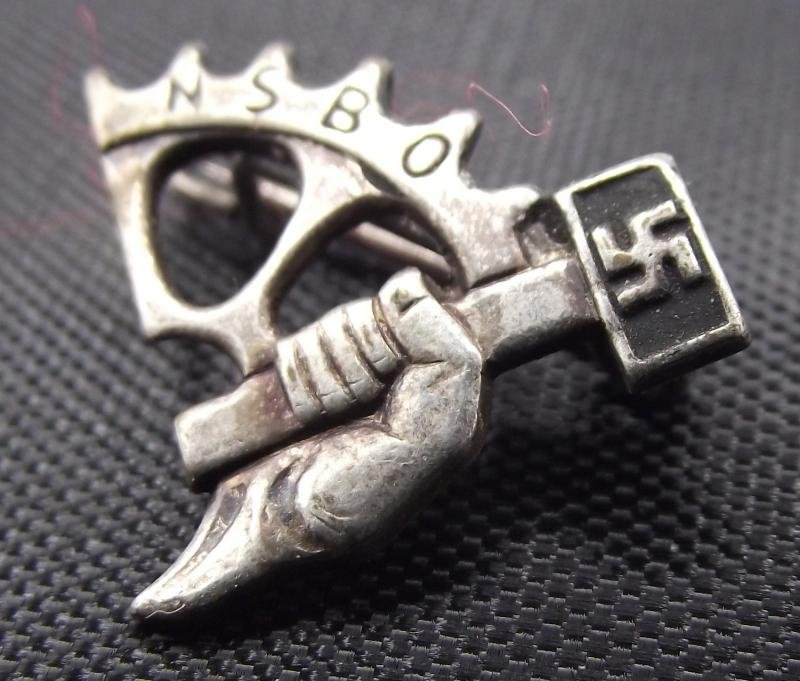 WW2 German Lapel Membership Badge. N.S.B.O. — image 2