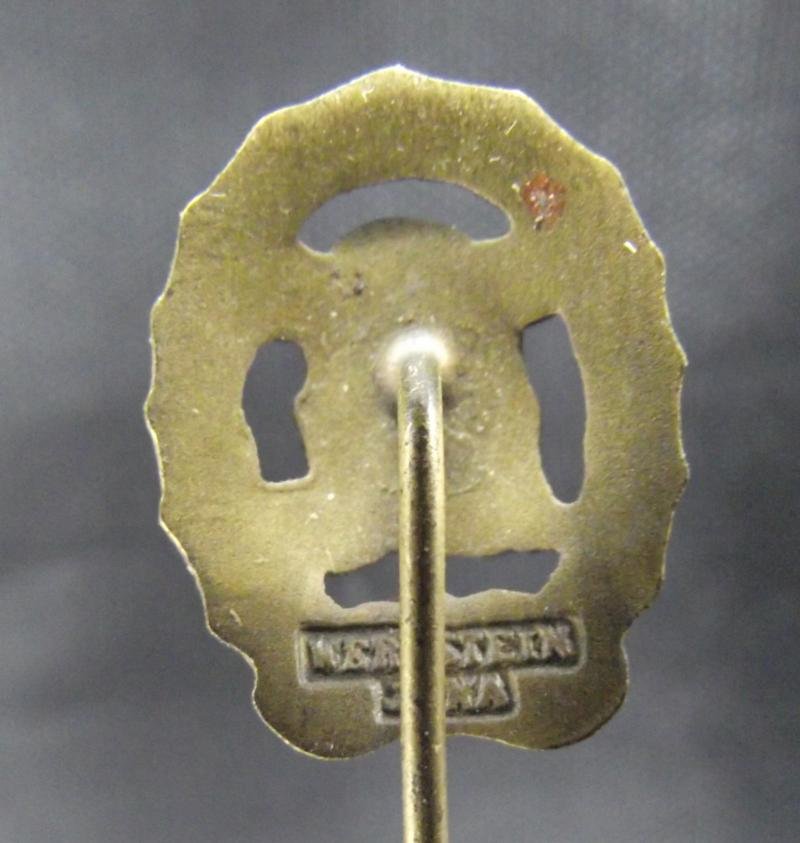 WW2 German Stick Pin. D.R.L. Sports Award. Bronze. — image 3
