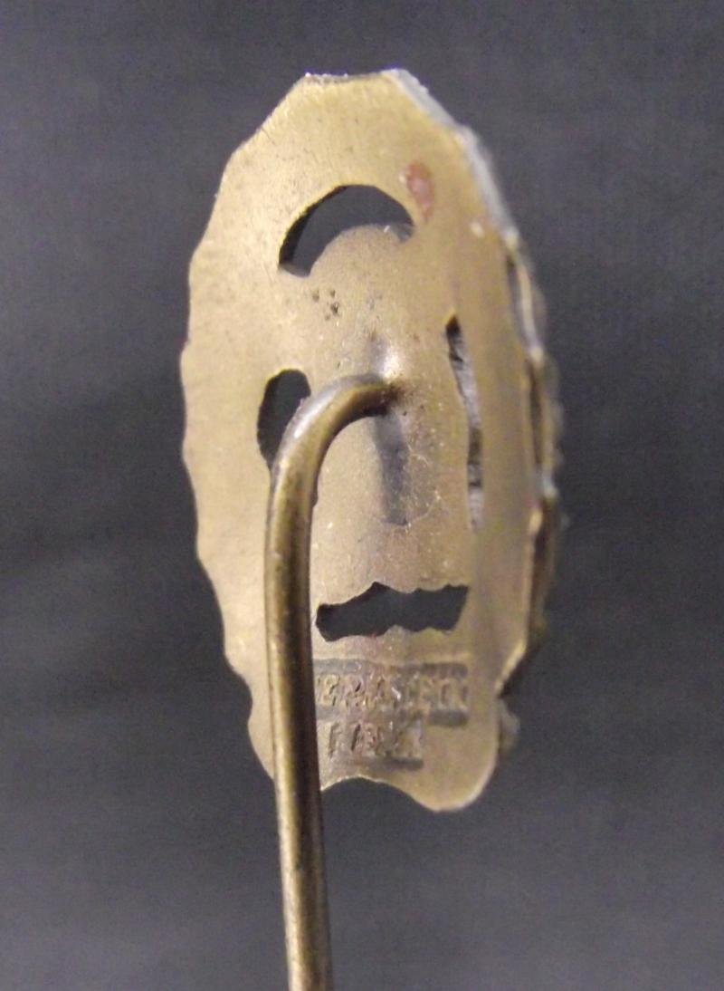 WW2 German Stick Pin. D.R.L. Sports Award. Bronze. — image 4