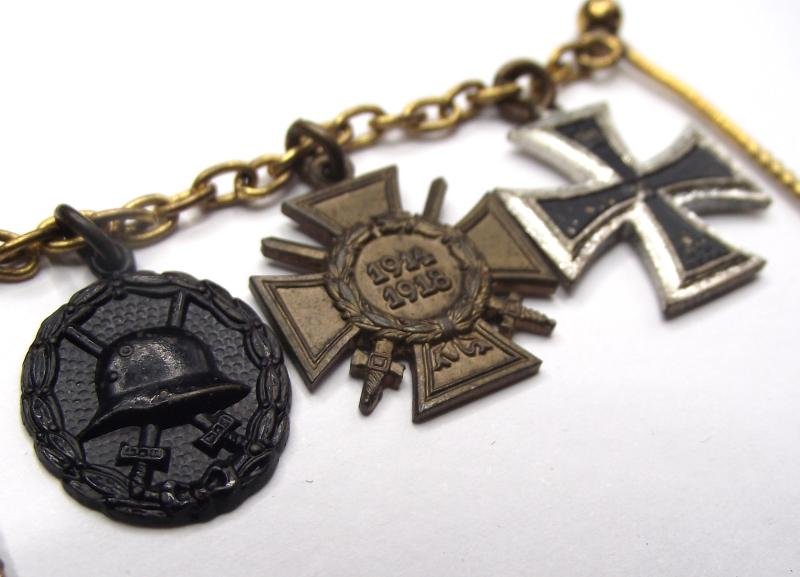 Imperial German Three Place Miniature Medal Chain. — image 2