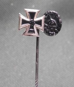 WW2 German 9mm Stick Pin. 2nd Class Iron Cross and …